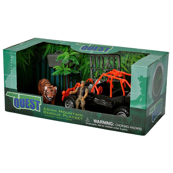 ASIAN MOUNTAIN QUEST TIGER RESCUE PLAYSET