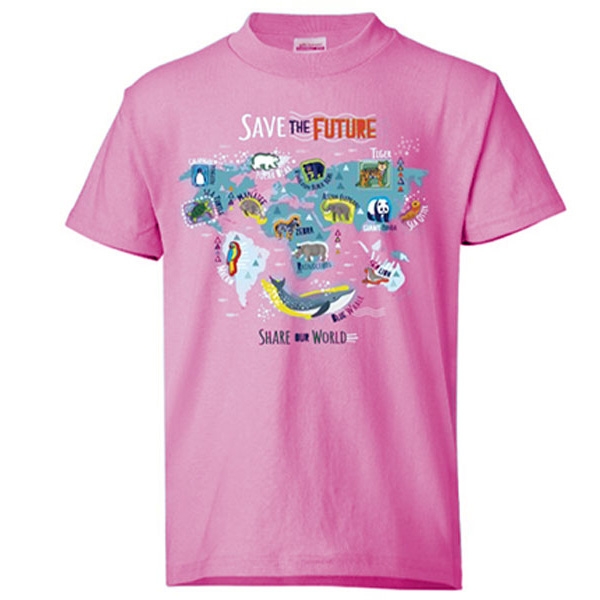YOUTH SHORT SLEEVE TEE PINK SAVE THE FUTURE ECO TEE